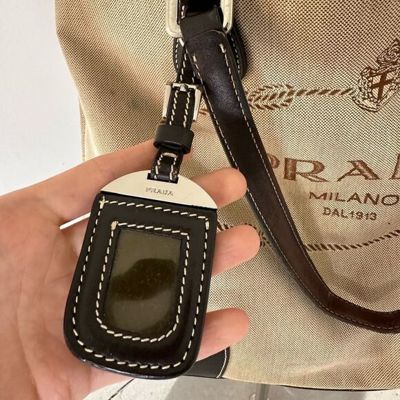 Prada Tan and Black Tote Bag - Picture 14 of 16